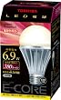 TOSHIBA E-CORE LED�d�� ��ʓd���`6.9W(�d���F����) LEL-AW6L/2