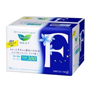 【クリックでお店のこの商品のページへ】ロリエエフ 多い夜用 羽つき 10コ入