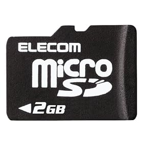 ELECOM microSD�������J�[�h(2GB) MF-NMRSD02G