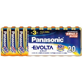 Panasonic �G�{���^���d�r�P�O�^20�{�p�b�N LR6EJ/20SW