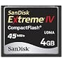 SANDISK �R���p�N�g�t���b�V�� EXTREMEIV 4GB SDCFX4-4096-904�@45MB/��