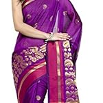 Multi Banarasi Cotton Silk Saree With blouse piece