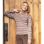 Eddie Bauer(エディー・バウアー) ストライプタートルネック(マルチ PS)
