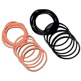  Orange and Black Rubber Bracelets (24 count)