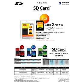 SD�������[�J�[�h 2GB