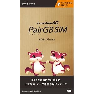�����̿� b��Х���4G ��®���2GB�ڥ����������Х���SIM�ѥå����� <�ޥ�����SIM 2������> BM-AMFRLP-2GBM2