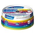 �O�H���w���f�B�A Verbatim DVD-R DL 8.5GB 1��L�^�p 2-8�{�� �X�s���h���P�[�X 25���p�b�N ���C�h����Ή� �z���C�g���[�x�� DHR85HP25V1