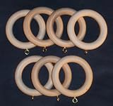  Solid Wood Pole Rings for Window Drapes [CAPITOL CITY LUMBER]