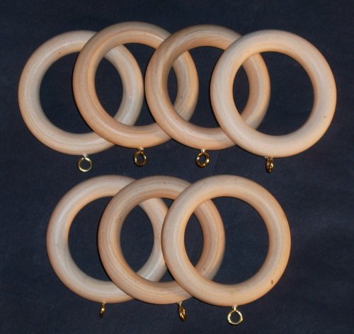  Solid Wood Pole Rings for Window Drapes [CAPITOL CITY LUMBER]
