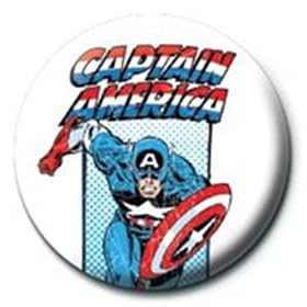 �sMARVEL/CAPTAIN AMEDRICA�iRETRO�j�t1�C���`�ʃo�b�W ���A���R�~�t�@�b�V�����O�b�Y�ʔ́�