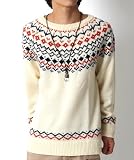 4color �m���f�B�b�N�W���K�[�h���N���[�l�b�N�j�b�g �G�X�j�b�N �l�C�e�B�u �Z�[�^�[ �����Y