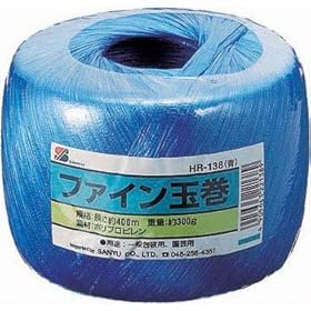 【クリックで詳細表示】三友産業 ファイン玉巻 青 HR-138 400m： 産業・研究開発用品