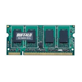 BUFFALO PC2-6400(DDR2-800)�Ή� 200Pin�p DDR2 SDRAM S.O.DIMM D2/N800-S1G