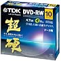 TDK �f�[�^�pDVD-RW 2-4�{���Ή� �z���C�g���C�h�v�����^�u�� ���d�V���[�Y 10���p�b�N DRW47HCPWB10A