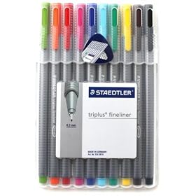 STAEDTLER �g���v���X �t�@�C�����C�i�[ �h���C�Z�[�t �׏����y�� 10�F�Z�b�g