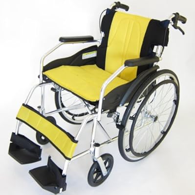 【チャップス全10色】新色!常夏のハワイアンイエロー!大手クリニックやケアセンターでの採用実績多数!【軽量】【自走式】【アルミ】【車椅子】【ノーパンクタイヤ】【駐車&介助ブレーキ付き】【折りたたみ式】【背折れ】【車イス】【介助用にも!】【A101-AL】【送料無料】