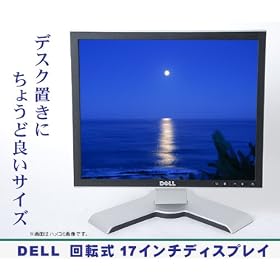 ���l�C�f�U�C���A���傤�Ǘǂ��T�C�Y Dell 17�^ �i1708FPt �j�t�����j�^�[ 90����]�� �A�i���O/�f�W�^�� ���n���Ή���