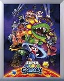  Nintendo Mini Poster et Cadre (Bois) - Super Mario Galaxy (50 x 40cm)