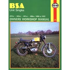 Bsa Unit Singles Owners Workshop Manual, No. 127: '58-'72