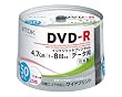 TDK �f�[�^�pDVD-R ���{�� 1-8�{���Ή� �z���C�g���C�h�v�����^�u�� 50���X�s���h�� DR47PWB50PN
