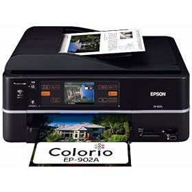 EPSON Colorio �C���N�W�F�b�g�����@ EP-902A �L���E����LAN�W������ �^�b�`�p�l���t�� �O�ʓ�i���� 6�F�����C���N