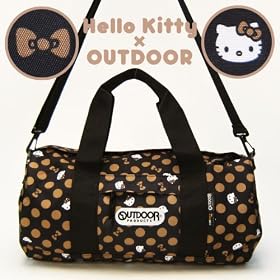 �yHELLO KITTY�~OUTDOOR�z �h�����{�X�g�� �y�{�X�g���o�b�O�z �u���b�N �A�E�g�h�A �R���{���[�V���� �g���x���p�i [�������ၕ�z�r�[]