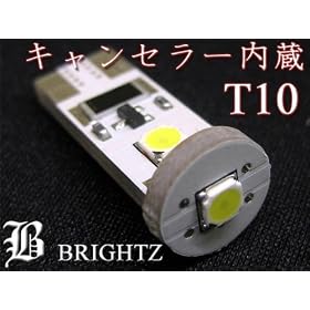 �yBRIGHTZ �����P�x �L�����Z���[����LED�o���u T10 �G���O�����h�z