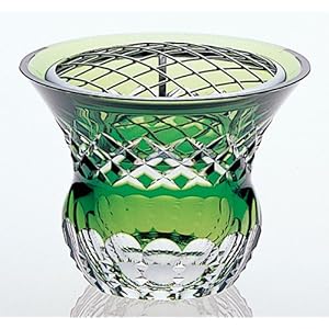 【クリックでお店のこの商品のページへ】カガミクリスタル ローズボール(フラワーネット付) F439-753-CGR F439-753-CGR