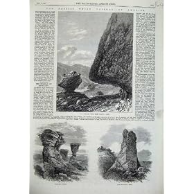 America 1869 Hanging Rock Echo Canyon Utah Dial Rocks