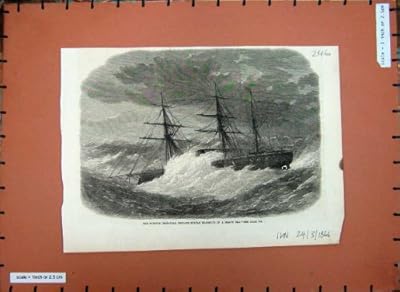  1866 人のトルコ人の鉄の覆われたフリゲート艦のサルタンのマハムードの船の海