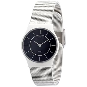 [�X�J�[�Q��]SKAGEN �r���v basic steel ladys 233SSSB �P�[�X��: 28mm Ultra Slim ���f�B�[�X [���K�A���i]