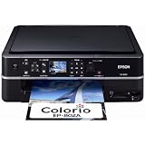 EPSON Colorio �C���N�W�F�b�g�����@ EP-802A �L���E����LAN�W������ 2.5�^�J���[�t�� �O�ʓ�i���� 6�F�����C���N�G�v�\���ɂ��
