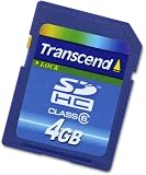  Transcend SDHC Memory Card 4GB