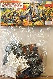  50 Piece Civil War Union Camp Playset with Tents, Lean-to's, camp fires, Union and Confederate Plastic Army Men 1/32nd 54mm Figures