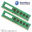 SanMax �f�X�N�g�b�v�p�\�R���p������ Hynix Chip UDIMM DDR3 PC3-10600 (DDR-1333) 8GB (4GBX2�{�g��)
