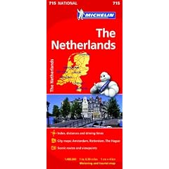 The Netherlands National Map 715 (Michelin National Maps)