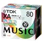 TDK ���y�pCD-R ���{�� 5�F�J���[�~�b�N�X���C�h�v�����^�u�� 5mmP�P�[�X���� 20���p�b�N CD-RXA80CPWX20S