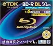 TDK �^��p �u���[���C�f�B�X�N 1-6�{���Ή� 50GB �S�[���h�J���[�f�B�X�N/10mm�P�[�X�P�i BRV50C1S