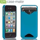Case-Mate iPhone 4 / 4S 専用 カードホルダー付ハードケース ID Case マット・アクア・ブルー CM013442