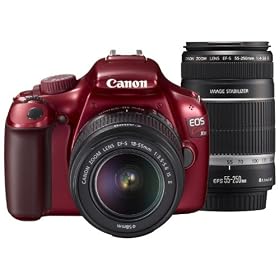 Canon �f�W�^����჌�t�J���� EOS Kiss X50 ���b�h �_�u���Y�[���L�b�g KISSX50RE-WKIT