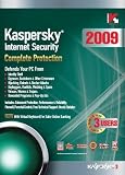  Kaspersky Internet Security 2009, 3-Desktop, 1 year Subscription (PC)