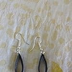 Black Paper Fashion Hoop Earring