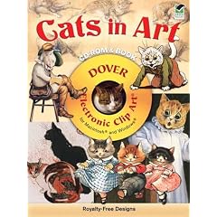 Cats in Art CD-ROM and Book (Dover Electronic Clip Art)