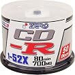 ZERO CD-R700MB���^��p�m�[�}���z���C�g�v�����^�u��52�{���X�s���h���P�[�X50������ CDR80Z52X50PW