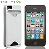 Case-Mate iPhone 4S / 4 �J�[�h�z���_�[�t�n�[�h�P�[�X ID Case �O���b�V�[�E�z���C�g CM018613