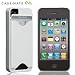 Case-Mate iPhone 4S / 4 �J�[�h�z���_�[�t�n�[�h�P�[�X ID Case �O���b�V�[�E�z���C�g CM018613