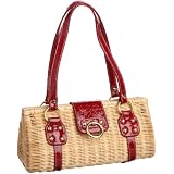 [サック] SAC オーストリッチ型押しエナメルラタンカゴバッグ