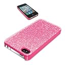 iBUFFALO iPhone4S iPhone4 両対応 デザインハードケース液晶保護フィルム付 ピンク BSIP11PCHKPK