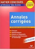[Book] Annales corrigées CRPE Session 2008 : Epreuves d'admissibilité