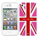 Bling My Thing iPhone 4S/4 Hot Pink Union Jack Crystal